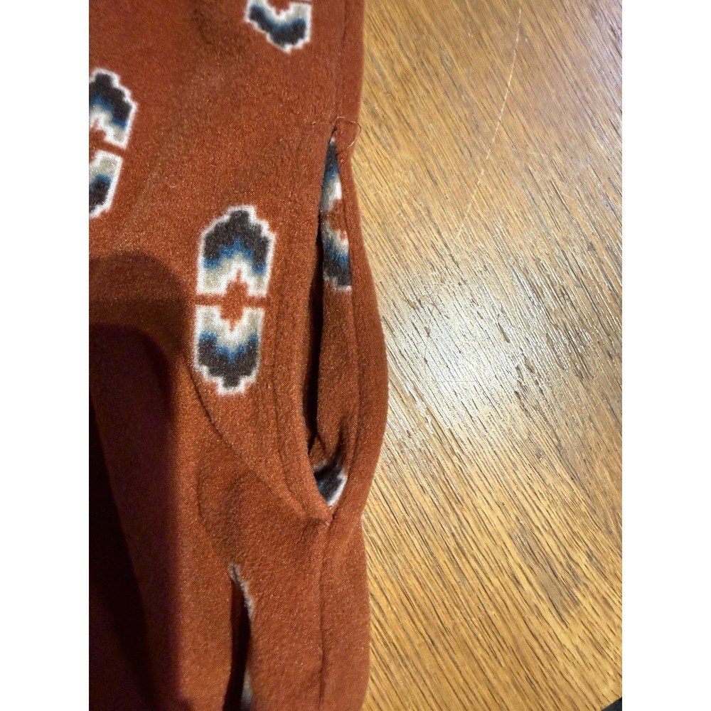Wrangler As Real As Fleece Pullover Women XL Southwestern Aztec Snap Mock Neck - Picture 3 of 7
